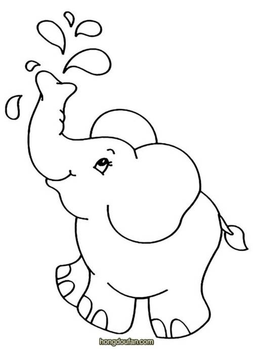 泰国大象简笔画