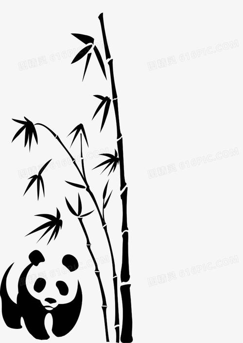 竹子怎么画简笔画 熊猫吃竹子怎么画简笔画