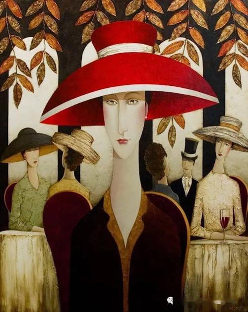 戴帽子的女人油画 戴帽子的女人油画解析