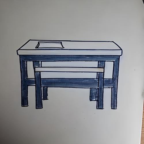 桌子的简笔画简单又漂亮