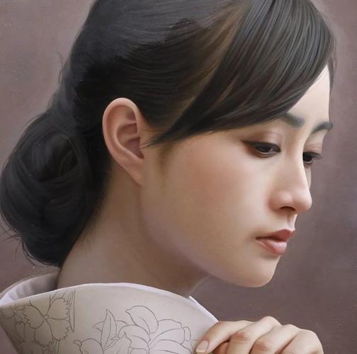 日本超写实绘画人像 日本超写实素描