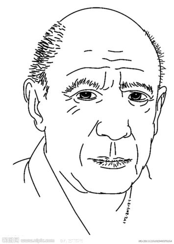 毕加索简笔画 毕加索的画图片