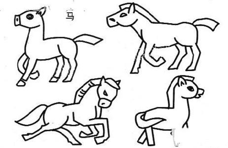 马的简笔画怎么画 马的简笔画怎么画简单又好看