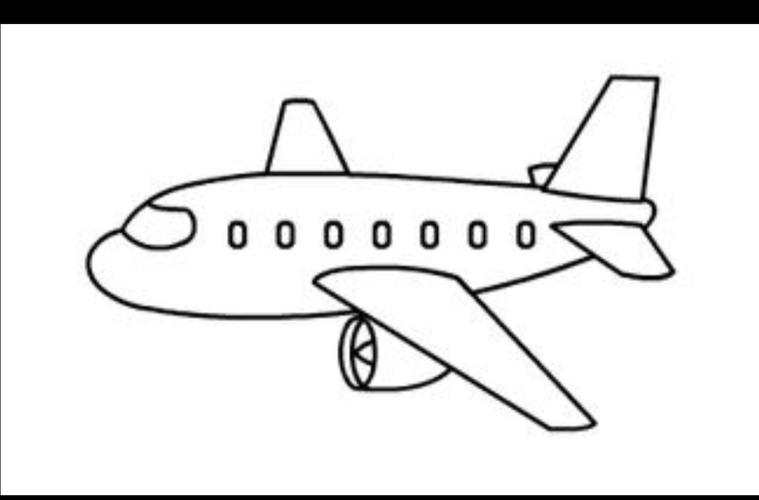 飞机简图儿童画图片
