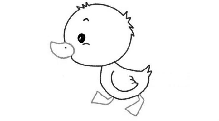 简笔画小鸭子的画法 简笔画小鸭子的画法最简单