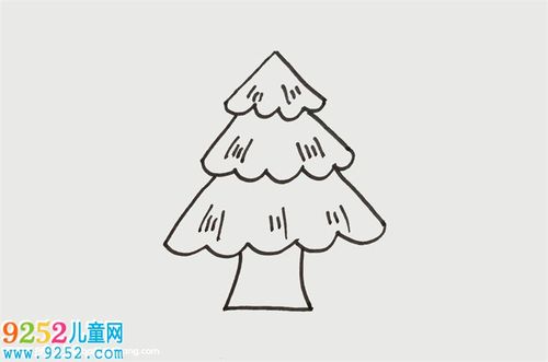 松树的简笔画 松树的简笔画简单又好看