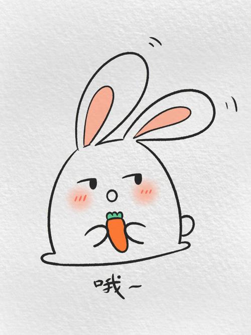 兔子简笔画表情包