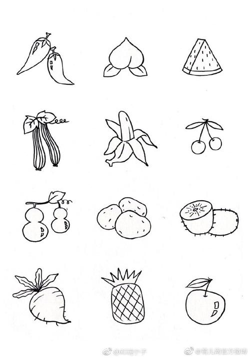 30种食物简笔画 30种食物简笔画图片