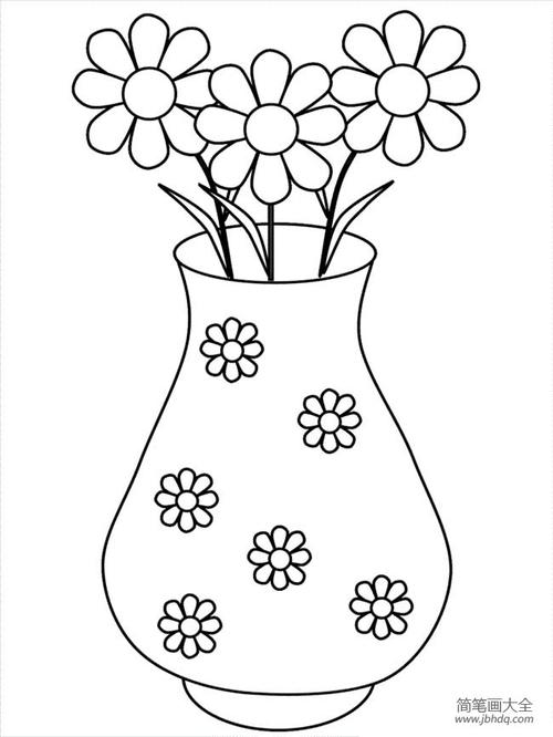 花瓶怎么画 花瓶怎么画花纹图案