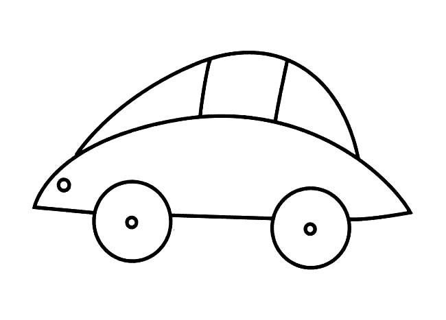 幼儿小汽车简笔画 幼儿小汽车简笔画图片
