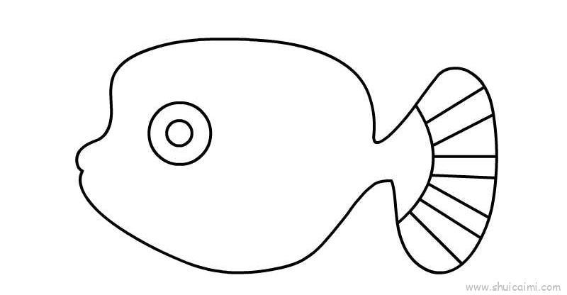 简笔画鱼的图片 简笔画鱼的图片大全