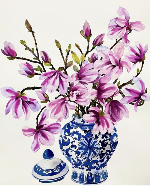 画花瓶和花 画花瓶和花简单又漂亮