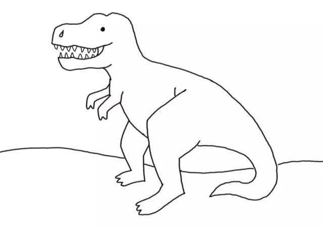 恐龙简笔画幼儿园 恐龙简笔画幼儿园可爱