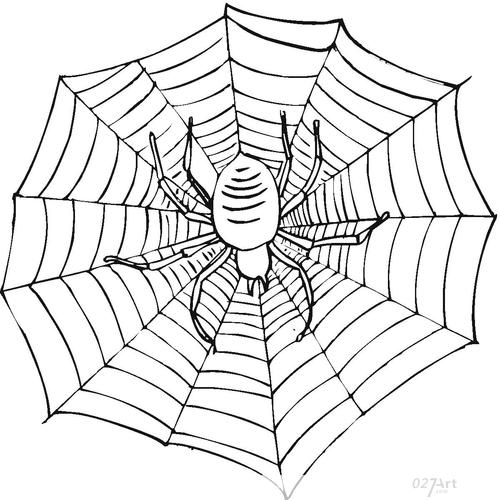 蜘蛛怎么画简笔画 蜘蛛网和蜘蛛怎么画简笔画