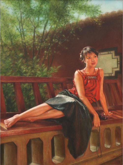 中国女人体油画欣赏 