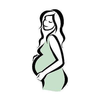 卡通简笔画孕妇大肚子图片
