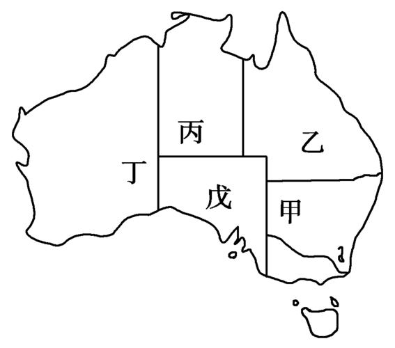 澳大利亚地图简笔画
