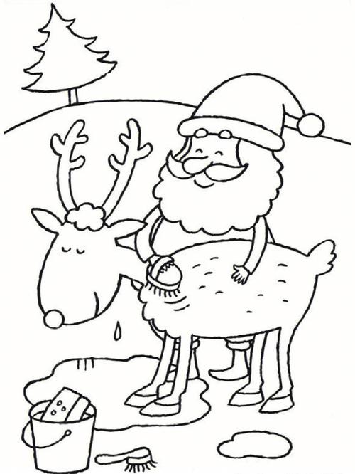 圣诞节简笔画可爱 圣诞节简笔画可爱卡通图片