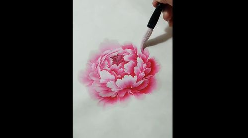 国画牡丹花的画法 国画牡丹花的画法步骤视频教程
