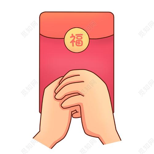 春节简笔画人物红包图片