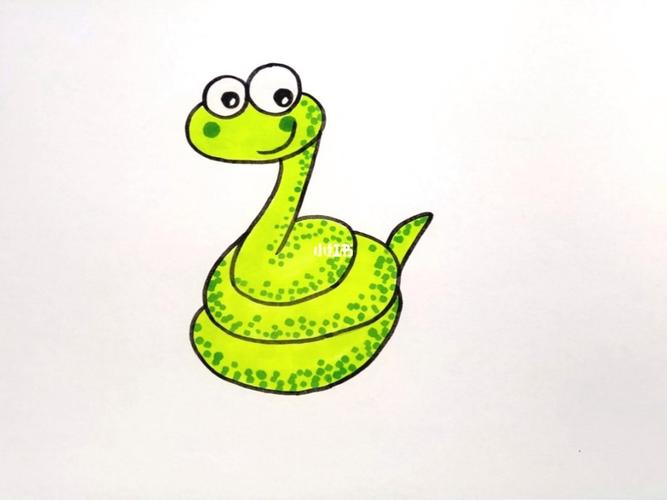 可爱小蛇简笔画 可爱小蛇简笔画彩色