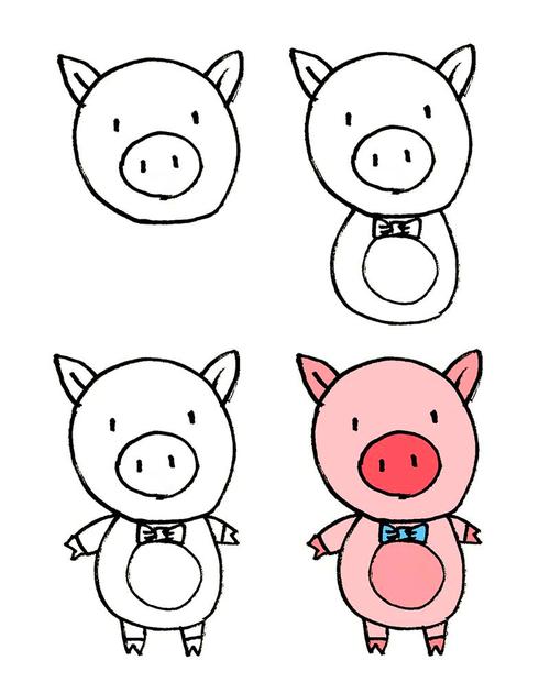 小猪猪简笔画
