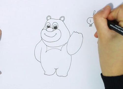 熊大怎么画简笔画