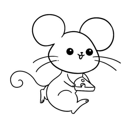 数字老鼠的简笔画 数字老鼠的简笔画涂色