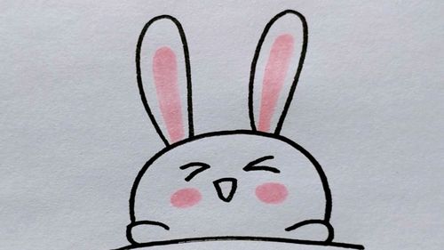 小白兔简笔画简单