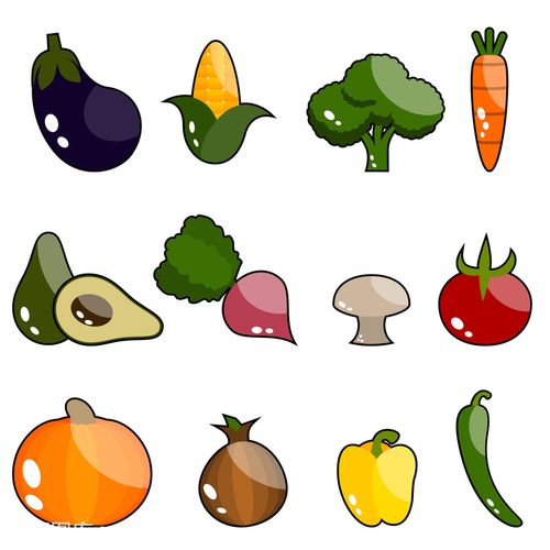 蔬菜简笔画大全带颜色 蔬菜简笔画大全带颜色简单