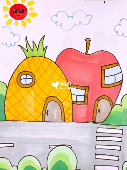 儿童画画房子 儿童画画房子图片大全