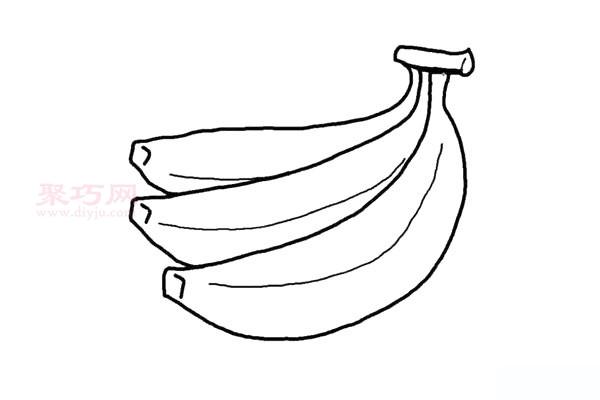 一步一步教画香蕉简笔画