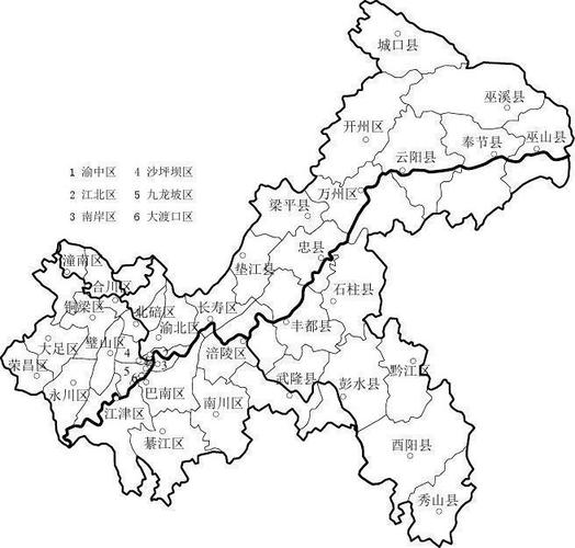 重庆地图简笔画