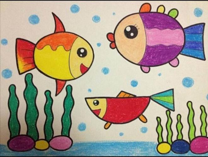 海底世界儿童绘画 海底世界儿童绘画作品