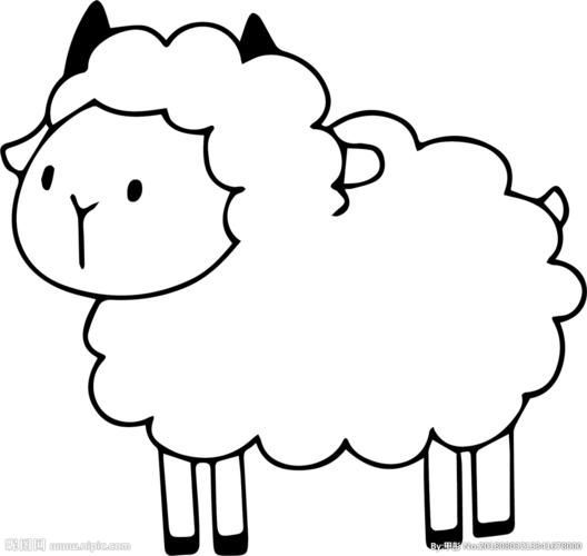 如何画一只羊简笔画图片