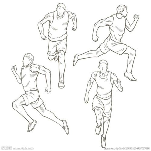 人跑步简笔画 一个人跑步简笔画