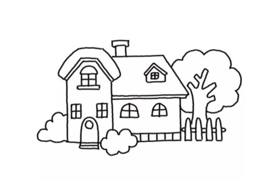 简单房子简笔画 幼儿园简单房子简笔画