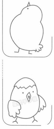 小鸡的画法儿童简笔画 儿童画小鸡的简笔画步骤