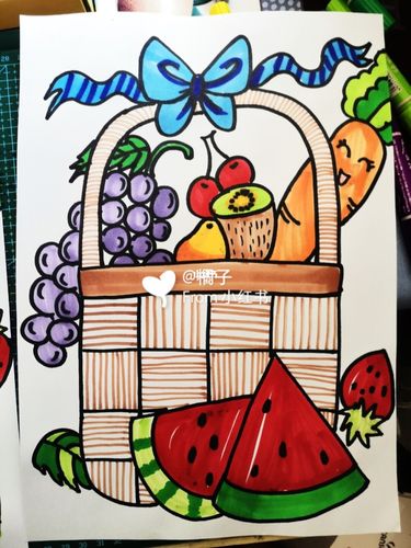 水果儿童画 水果儿童画图片大全