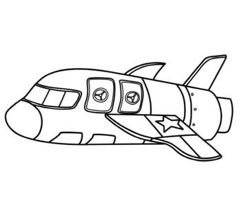 航天飞机简笔画 中国航天飞机简笔画