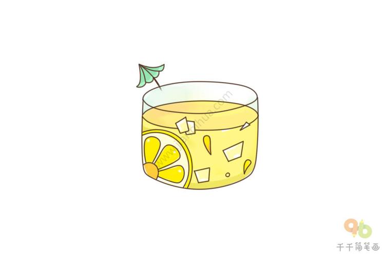 柠檬茶简笔画