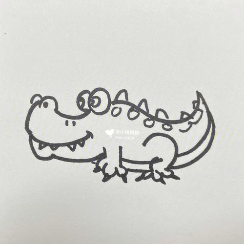鳄鱼简笔画 鳄鱼简笔画儿童画