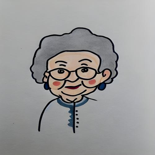 奶奶简笔画头像 奶奶简笔画头像简单