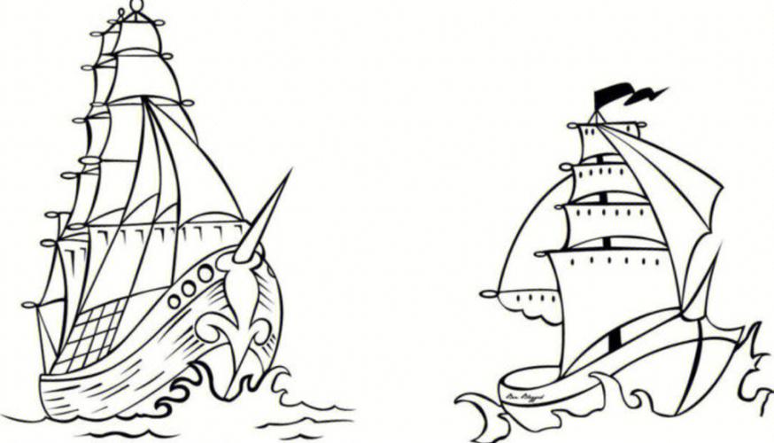 帆船的简笔画 帆船的简笔画图片