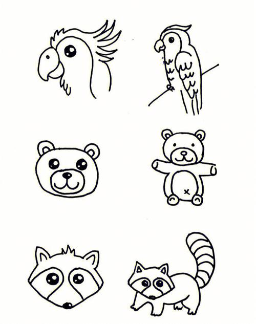 简单的小动物简笔画 简单的小动物简笔画呆萌