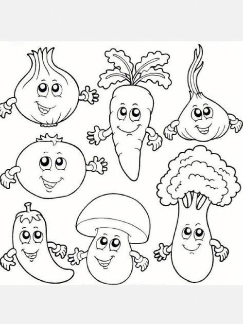 儿童画蔬菜图片简笔画 儿童画蔬菜图片简笔画彩色
