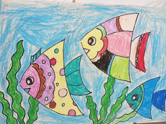 儿童画小鱼的简单画法 儿童简单画小鱼儿童画