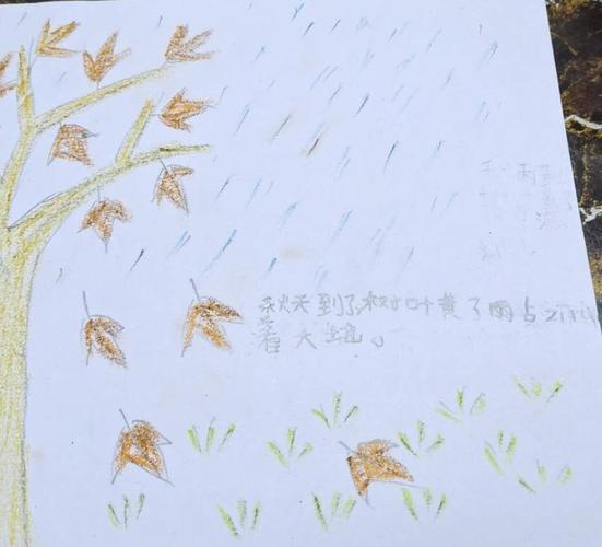 秋天的雨简笔画 秋天的雨简笔画图片大全彩色