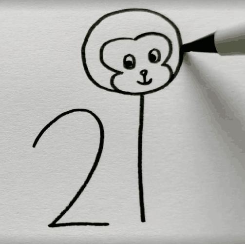 猴子简笔画简单又漂亮