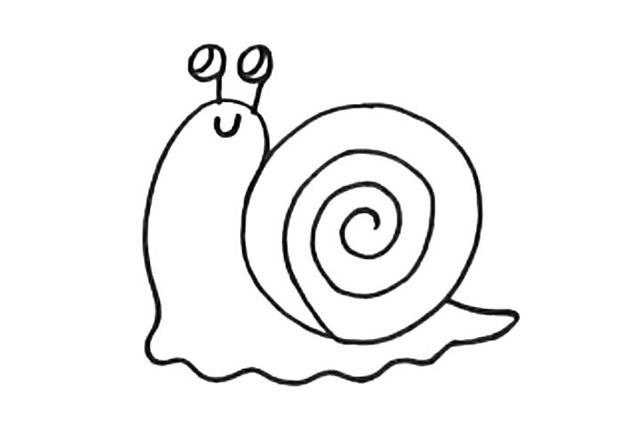 简笔画蜗牛 简笔画蜗牛的画法